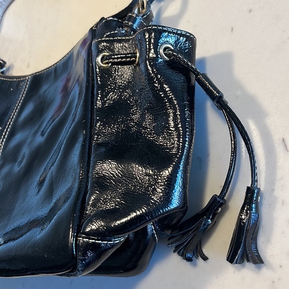 Black Patent Dooney & Bourke Purse - Picture 4 of 16